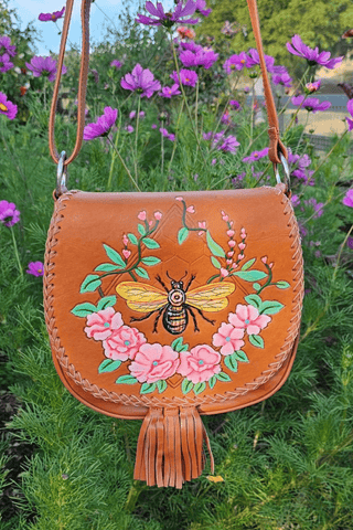 Bumble Bee Wallet - Tan