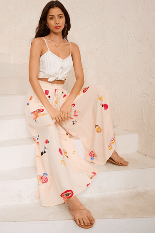 Jordan Wide Leg Jumpsuit - Splash