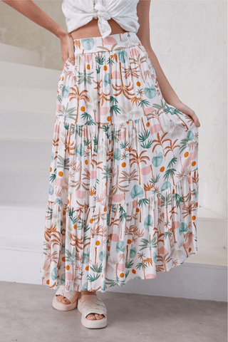Stella Maxi Skirt - Garden Floral