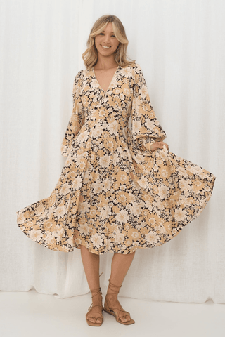 Tessa Maxi Dress - Honey Cotton