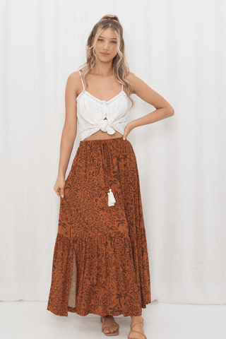 Nova Maxi Skirt - Fuchsia