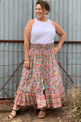 Opal Maxi Skirt - Sunshine Daisy