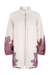 Juliette Lorena Shirt Dress - Boysenberry Floral