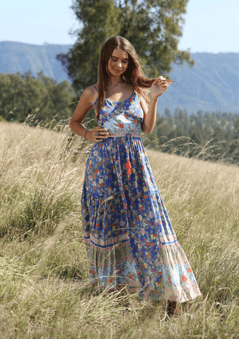 Ravennah Maxi Skirt - Lapis Lazuli - Preorder