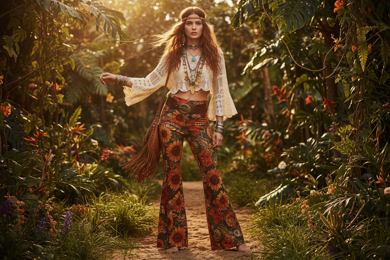 How To Style Boho Flare Pants
