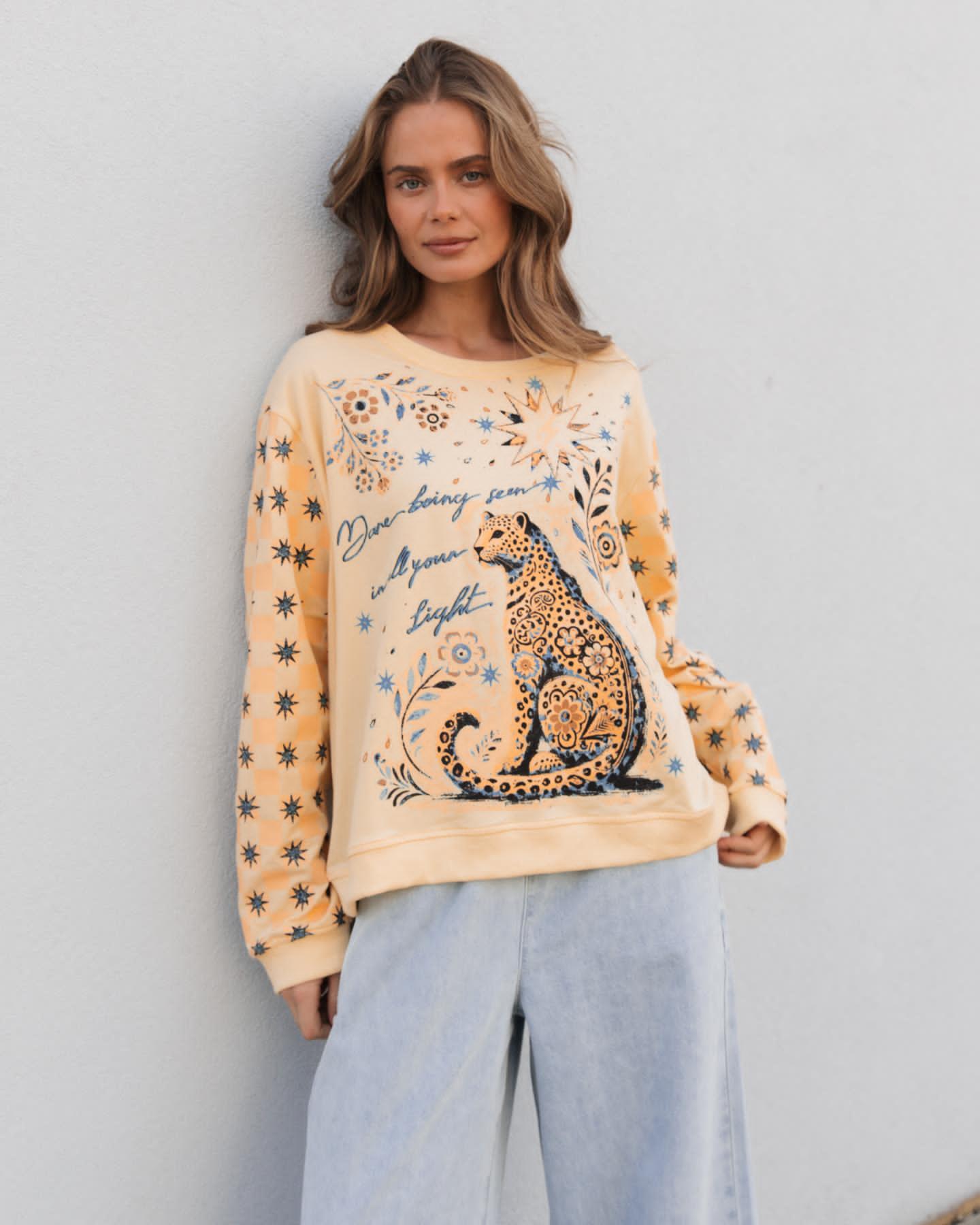 Cheetah Jumper in Butter