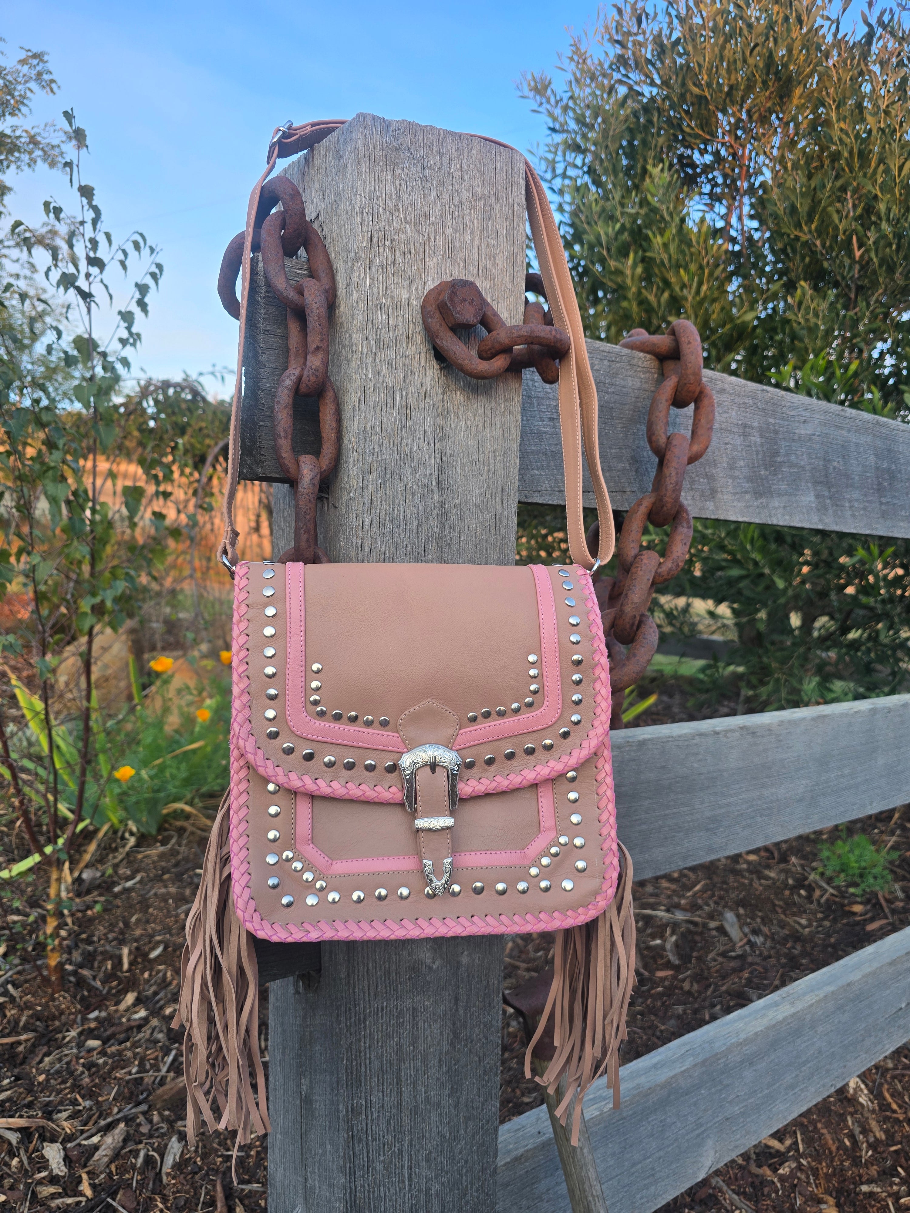 Rosa Fringe Bohemian Leather Crossbody Bag
