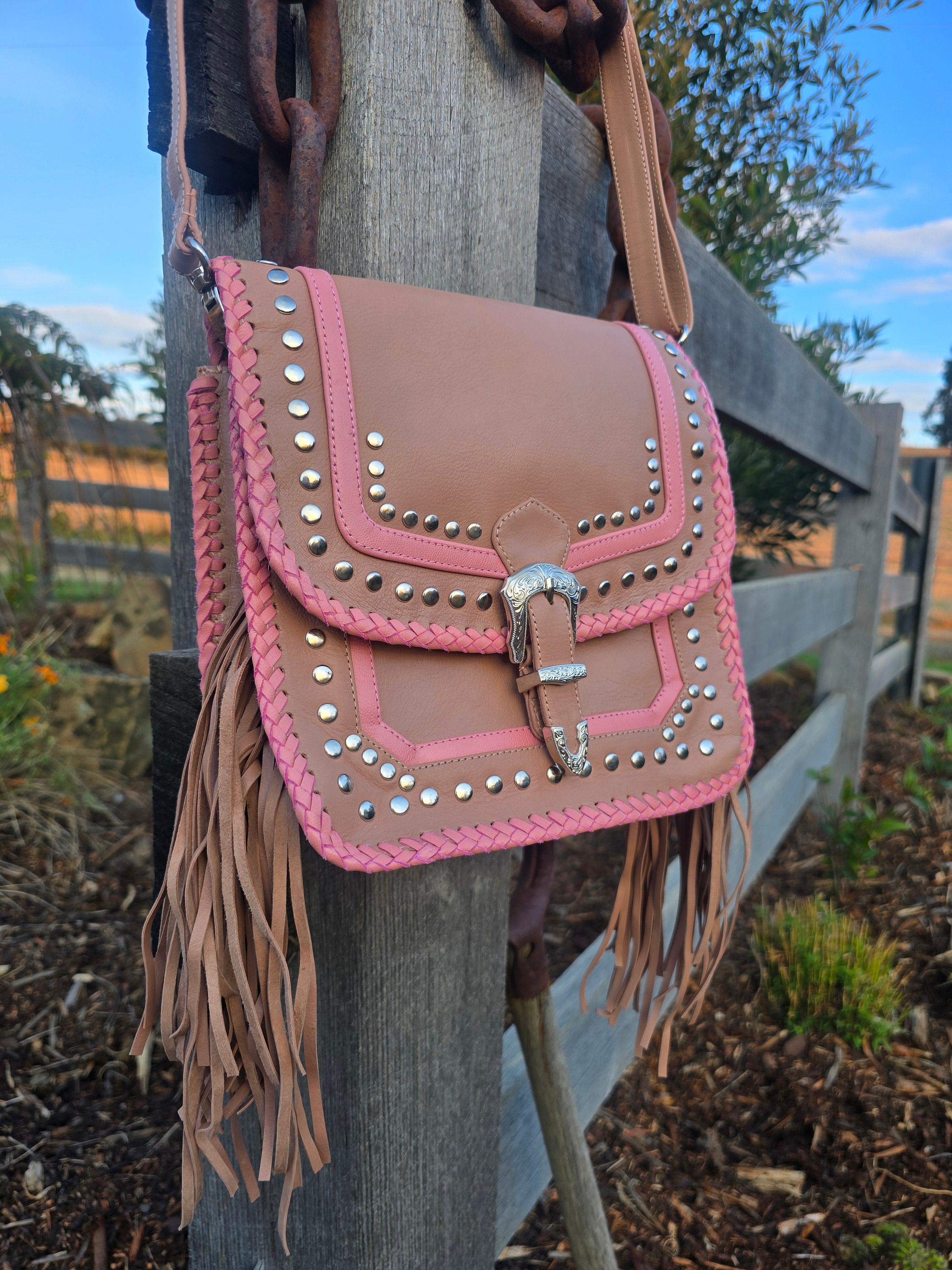 Rosa Fringe Bohemian Leather Crossbody Bag