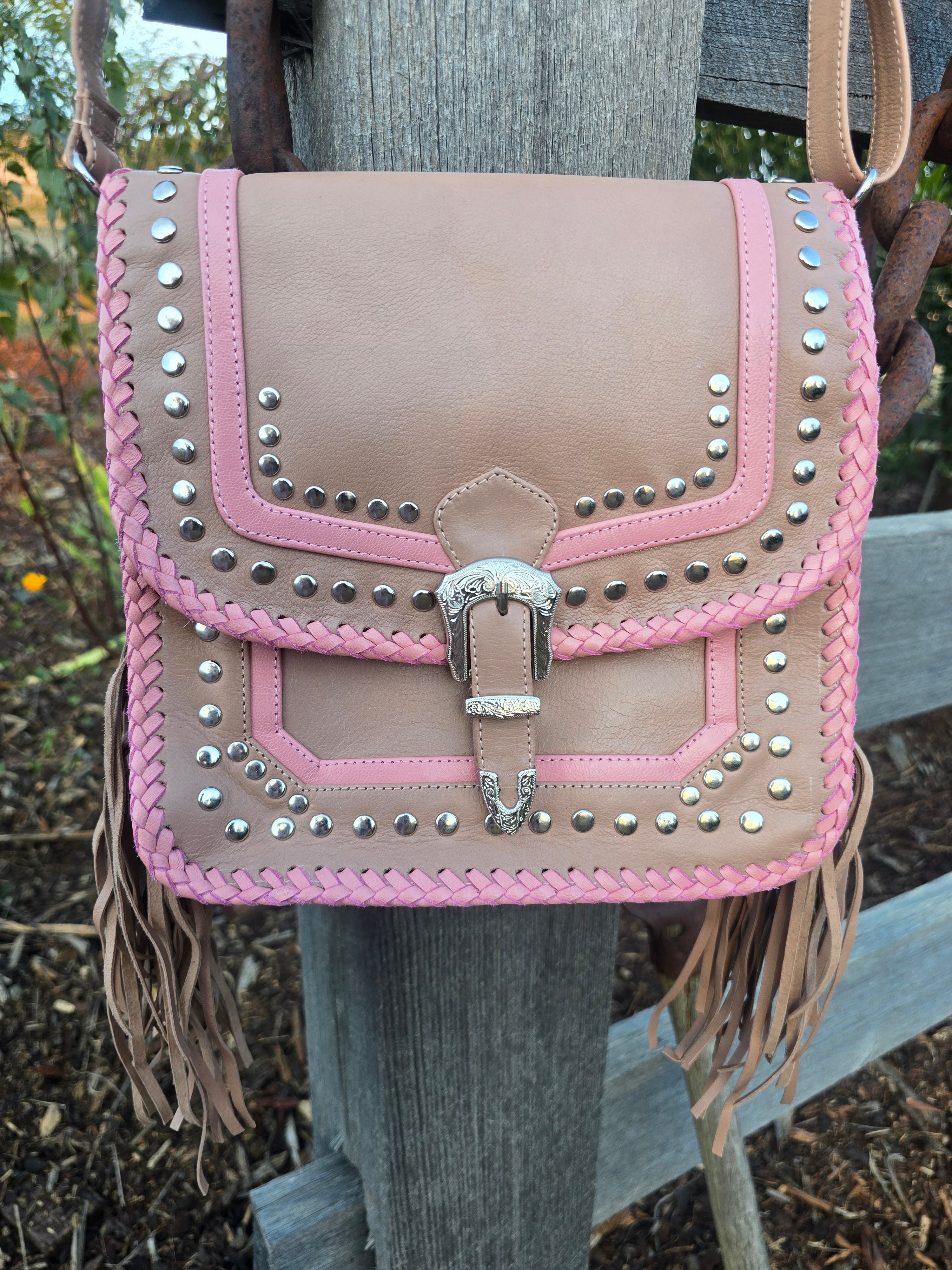 Rosa Fringe Bohemian Leather Crossbody Bag