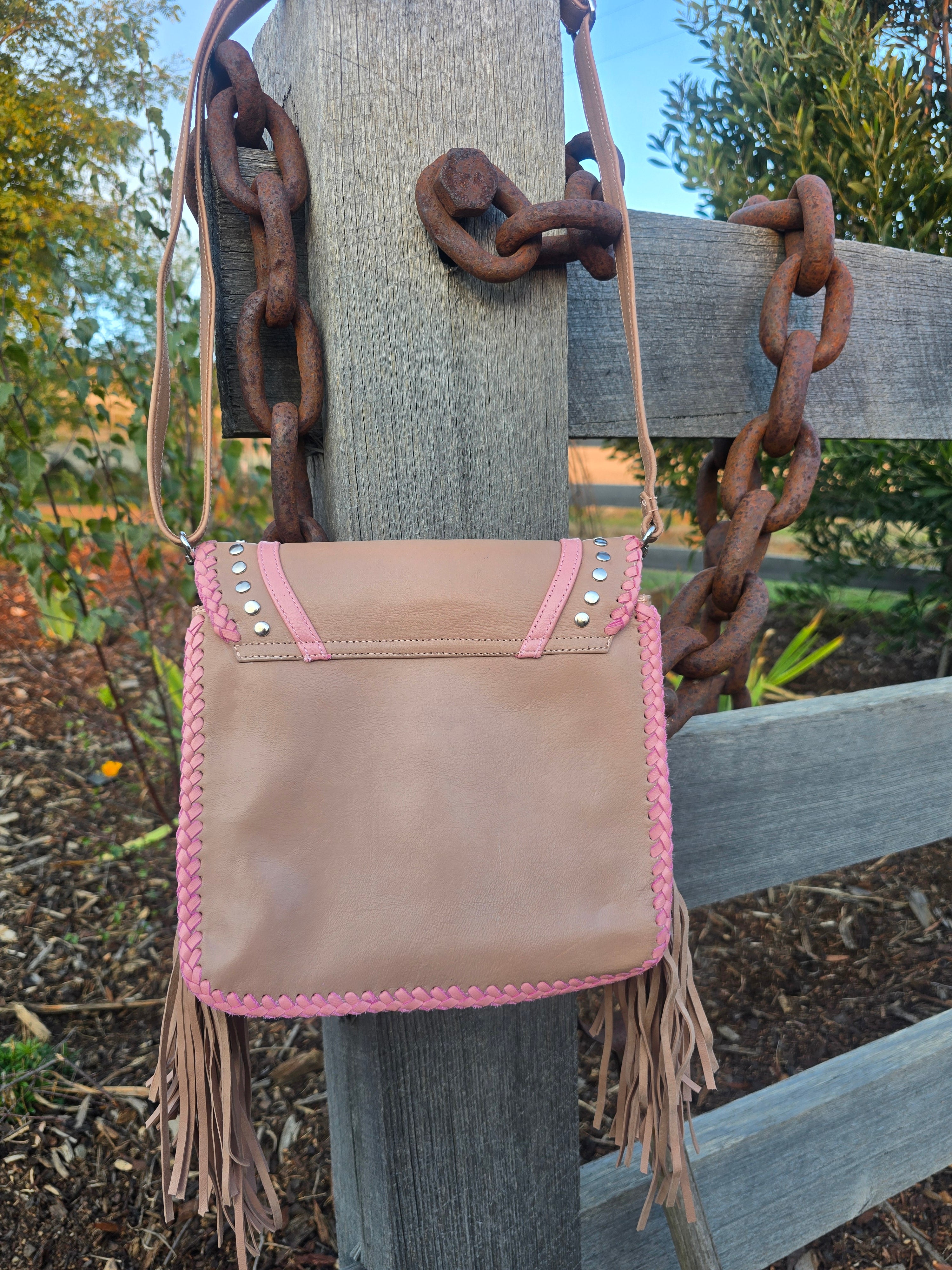 Rosa Fringe Bohemian Leather Crossbody Bag