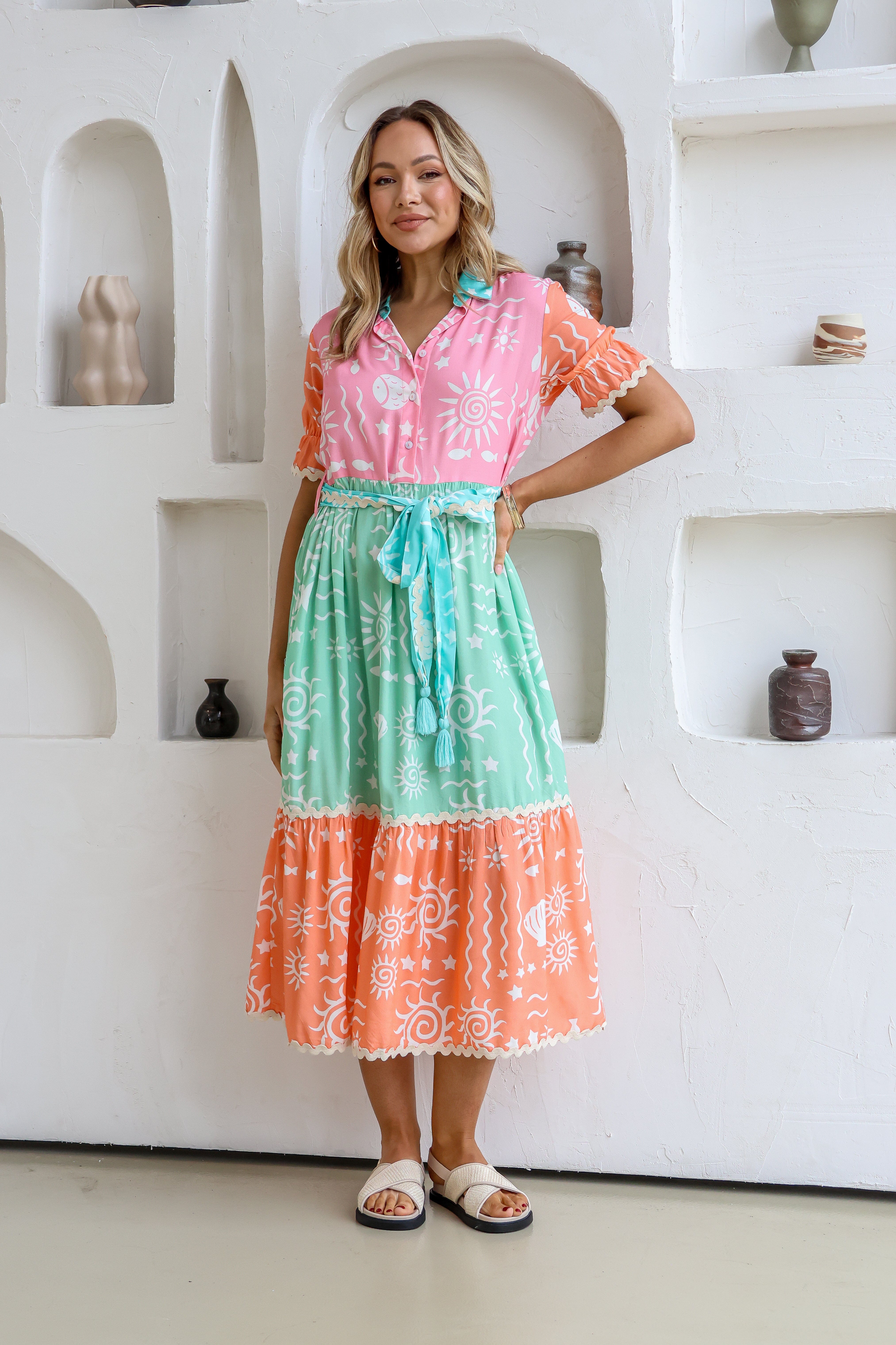 Joop Gypsy Oasis Midi Dress Tropical Gypsy And Wolf