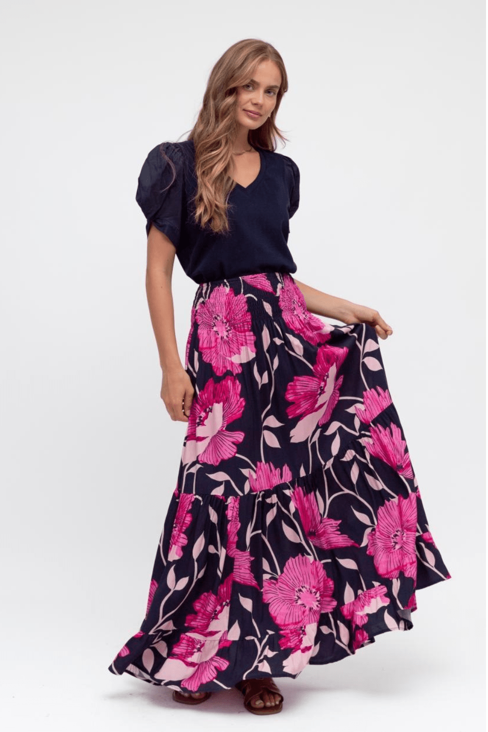 Ambi Maxi Skirt - Midnight Floral