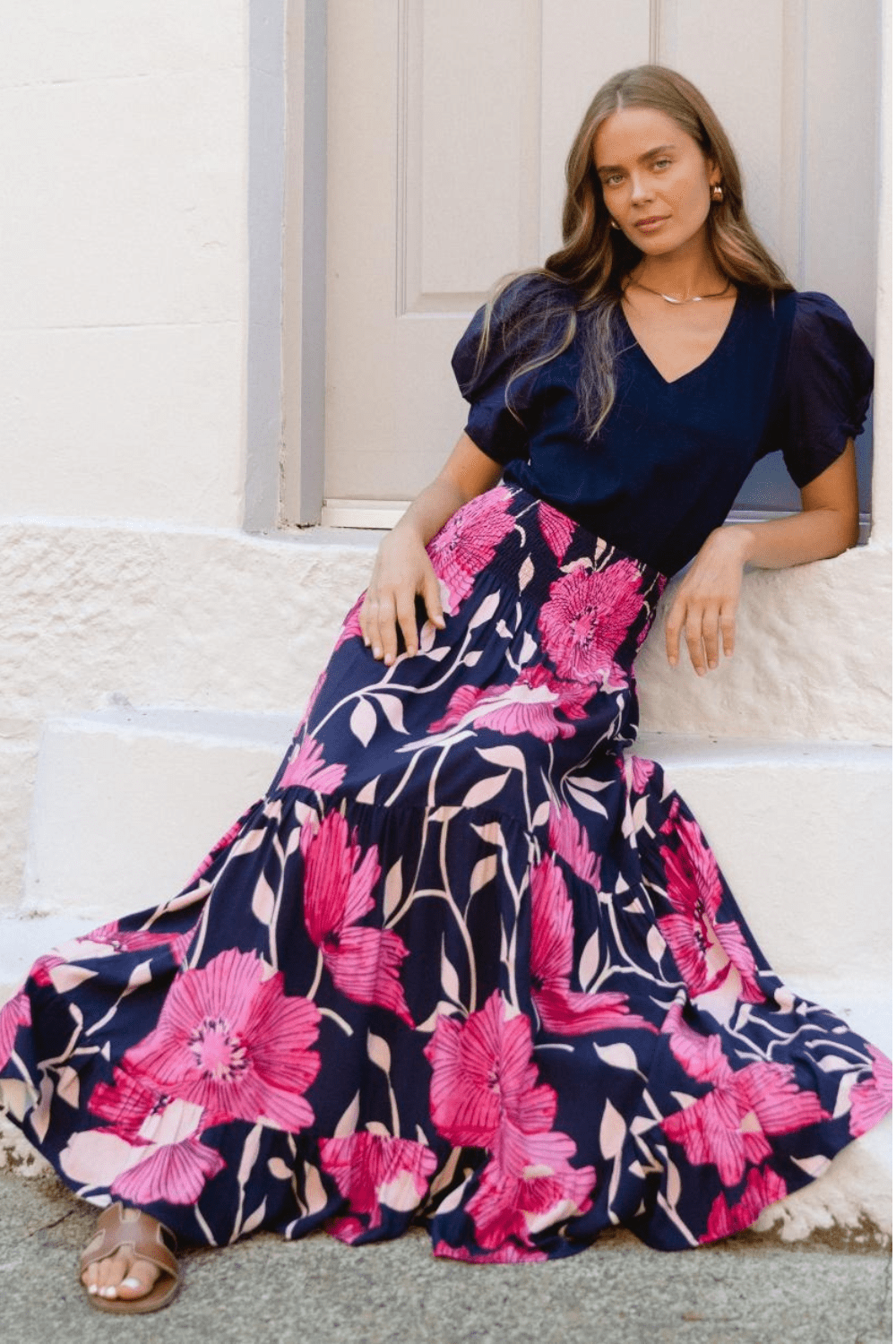 Ambi Maxi Skirt - Midnight Floral