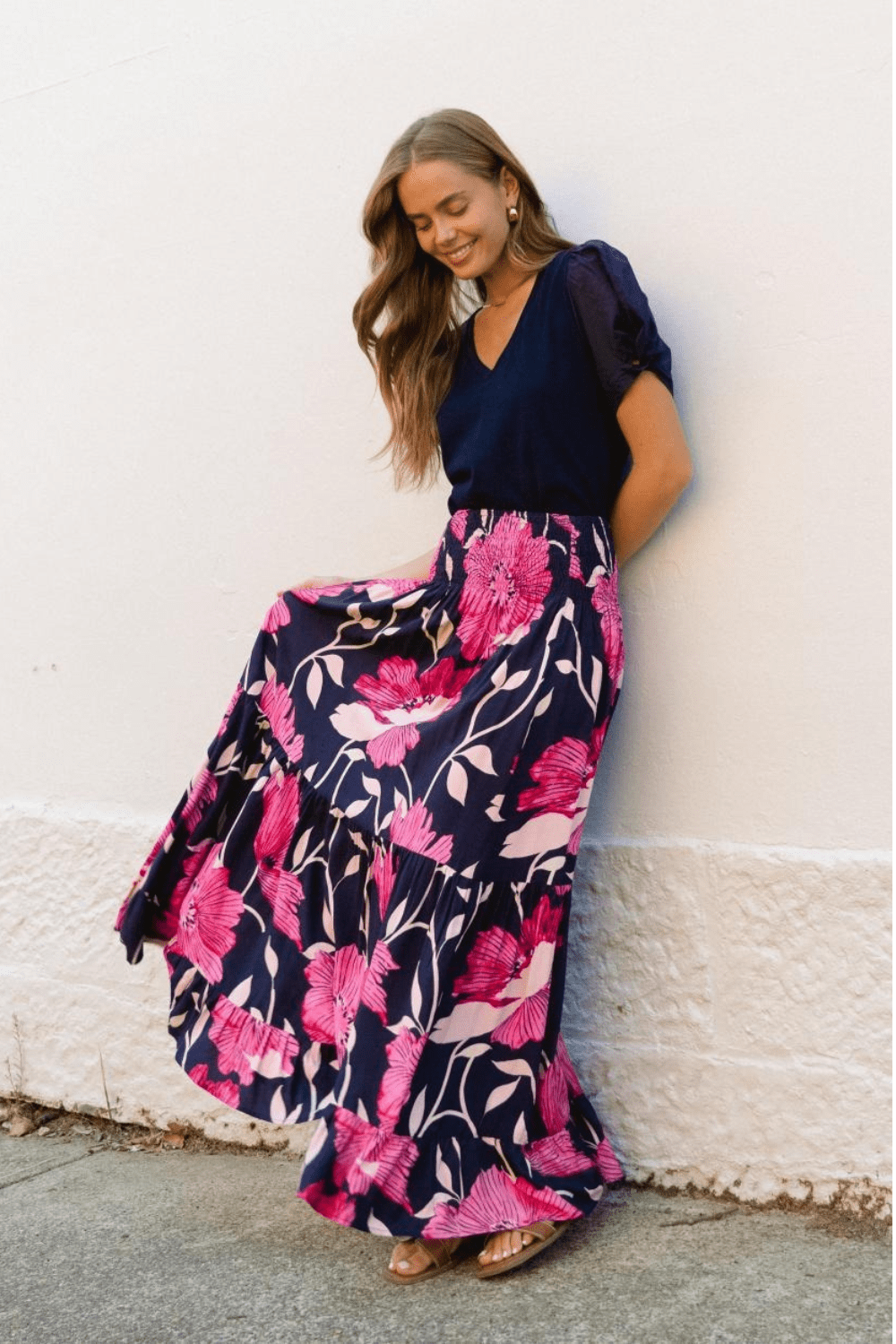 Ambi Maxi Skirt - Midnight Floral