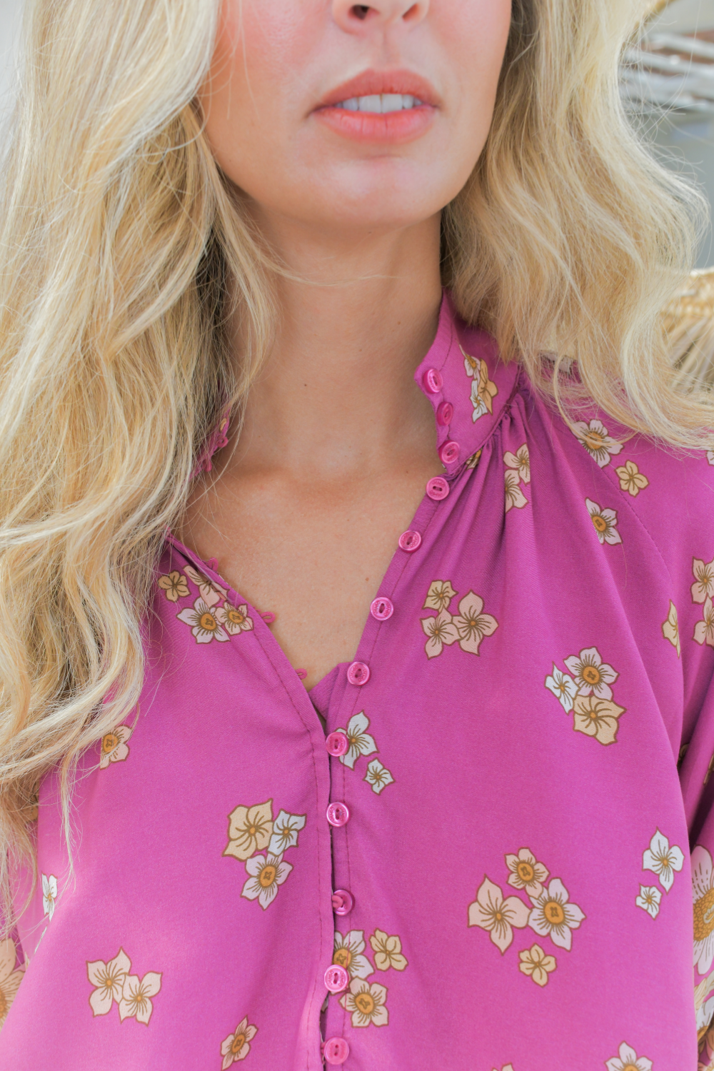 Arden Blouse - Bee Orchid