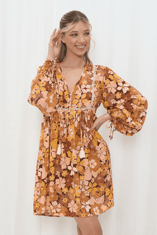 Goldie Hanamae Mini Dress - Goldie Tile