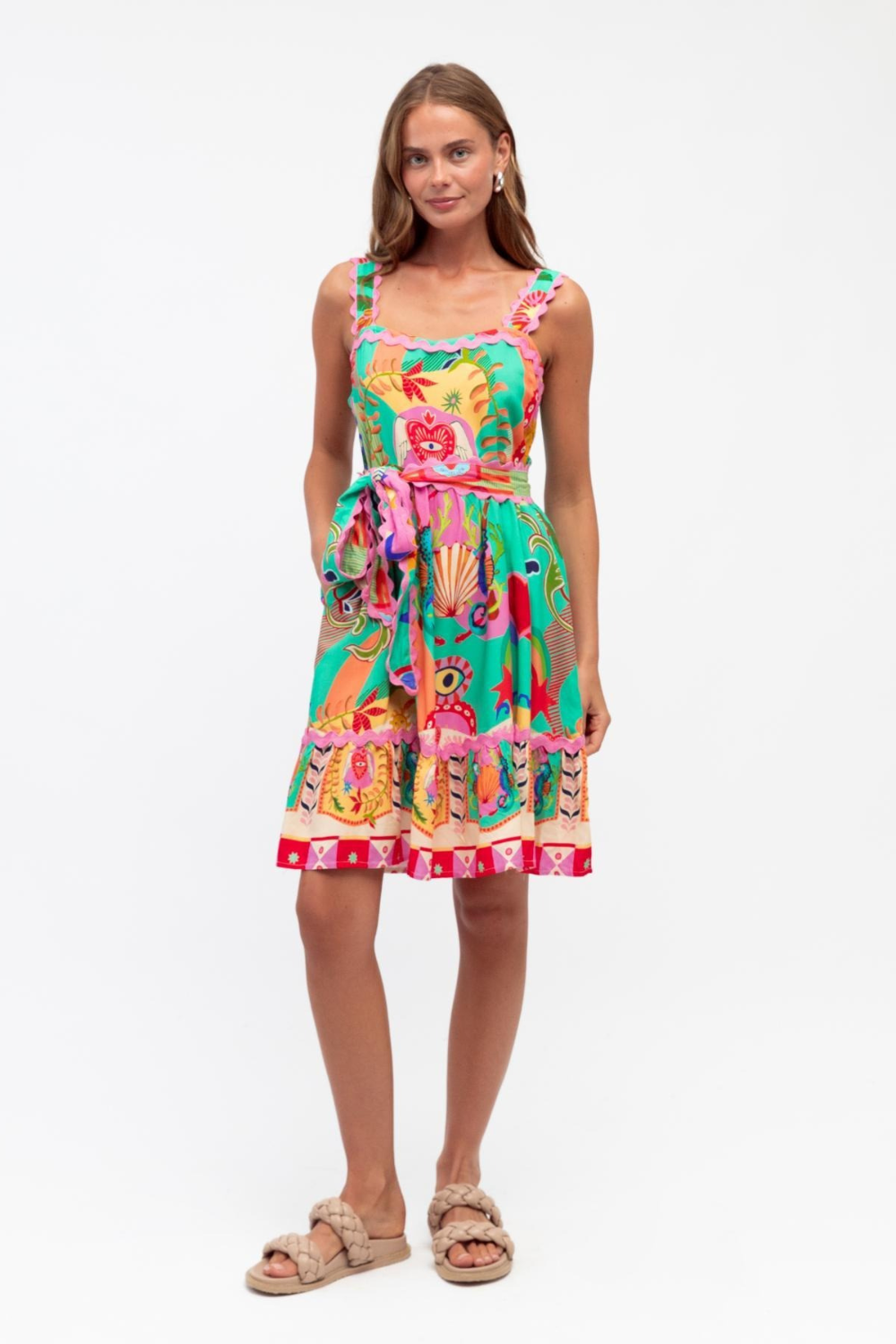 Carnival Ric Rac Mini Dress