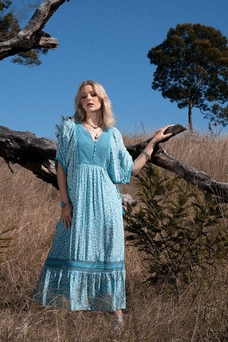 Claudette Maxi Dress - Woodstock