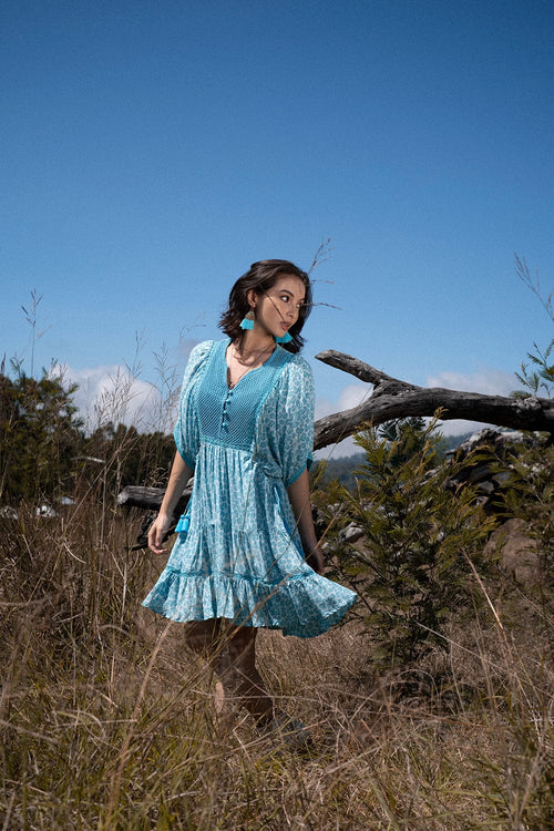 Daisy Playdress - Turquoise - Preorder