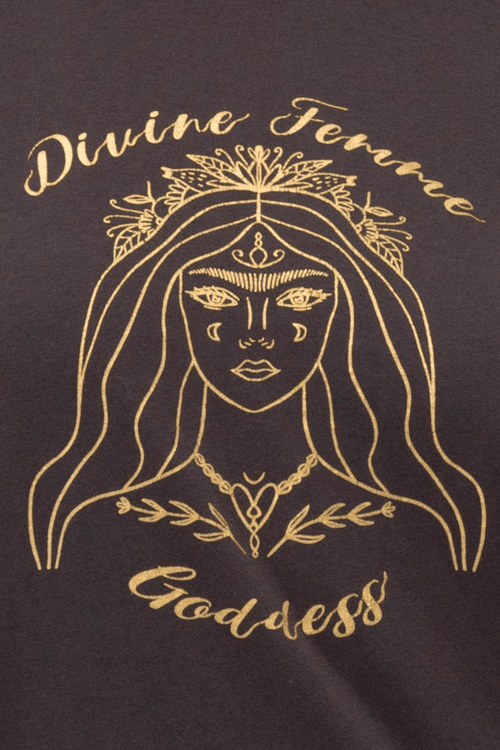 Divine Goddess Tee - Black