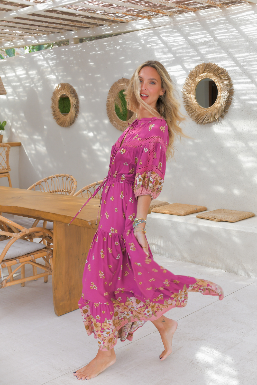 Elsa Maxi Dress - Bee Orchid