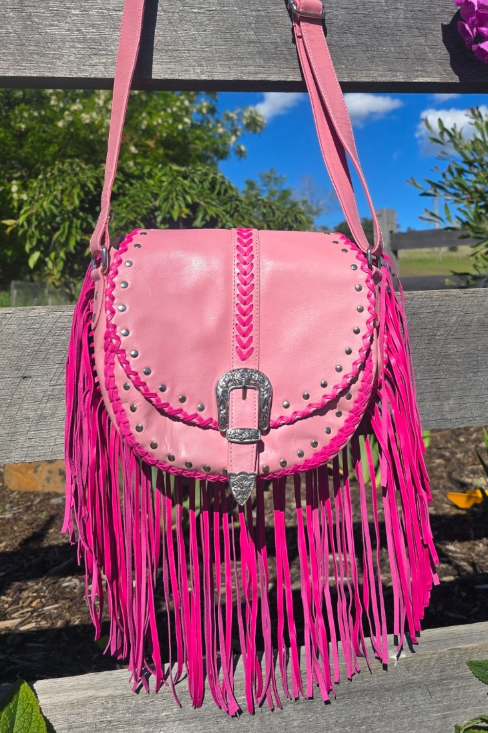 Esmeralda Cross Body Bag - Pink