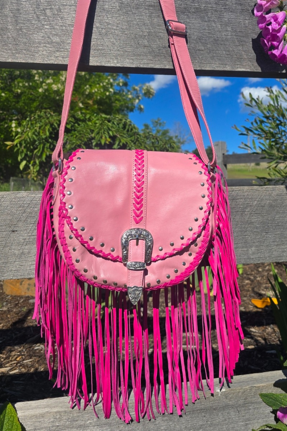 Esmeralda Cross Body Bag - Pink