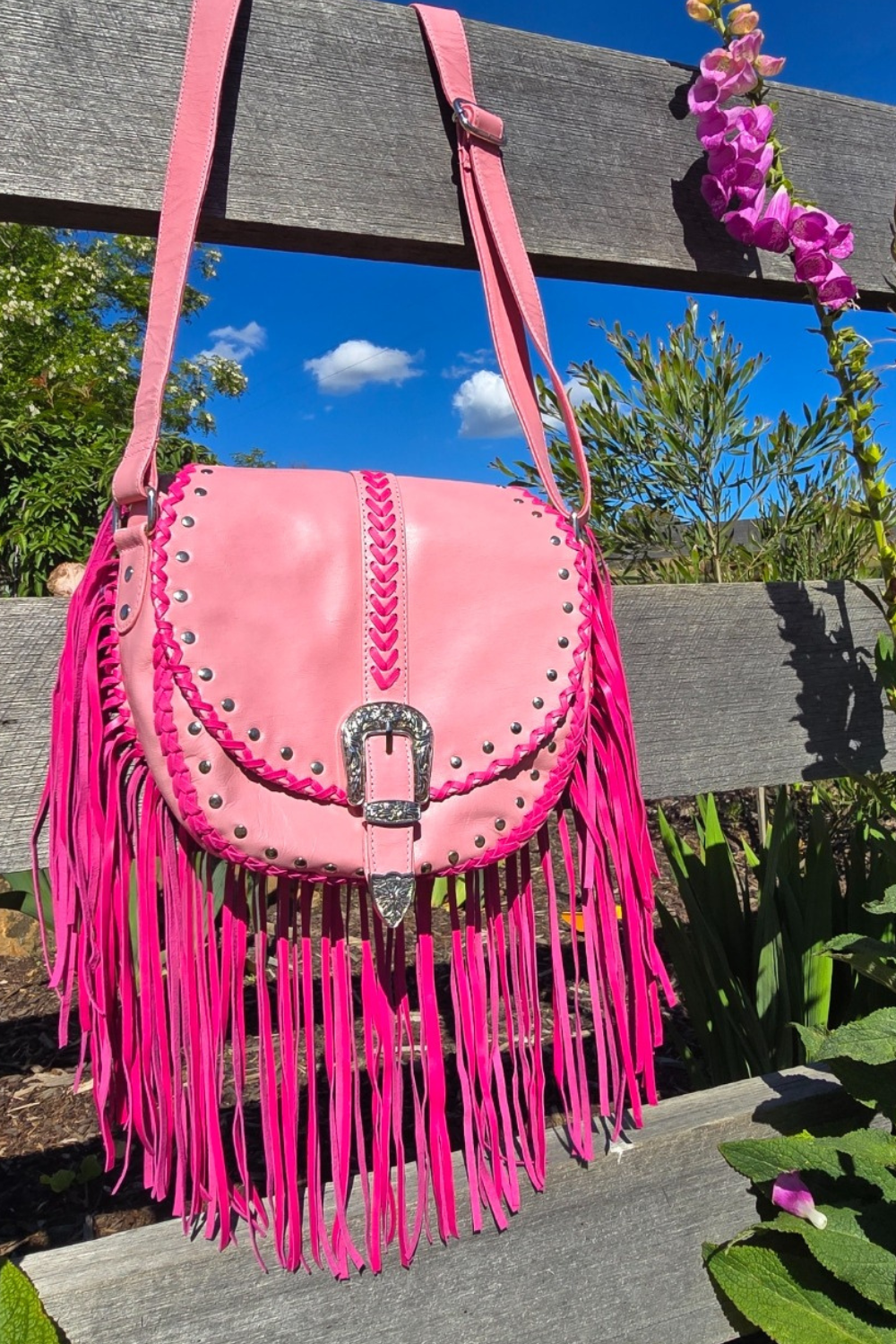 Esmeralda Cross Body Bag - Pink