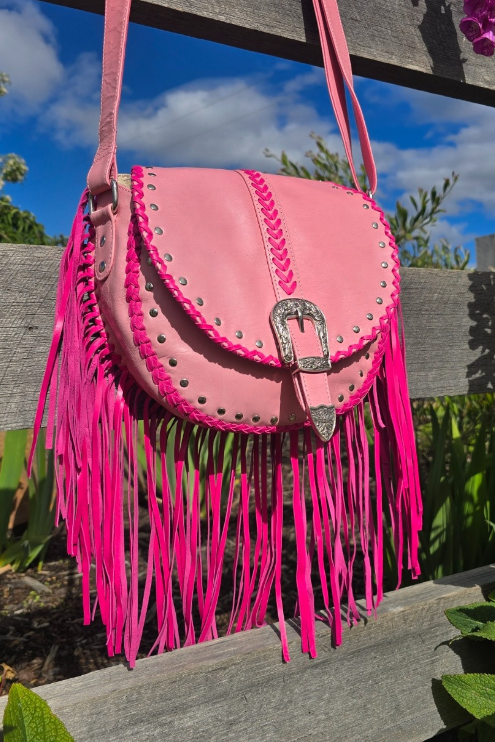 Esmeralda Cross Body Bag - Pink