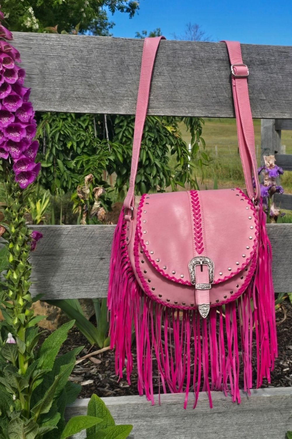 Esmeralda Cross Body Bag - Pink