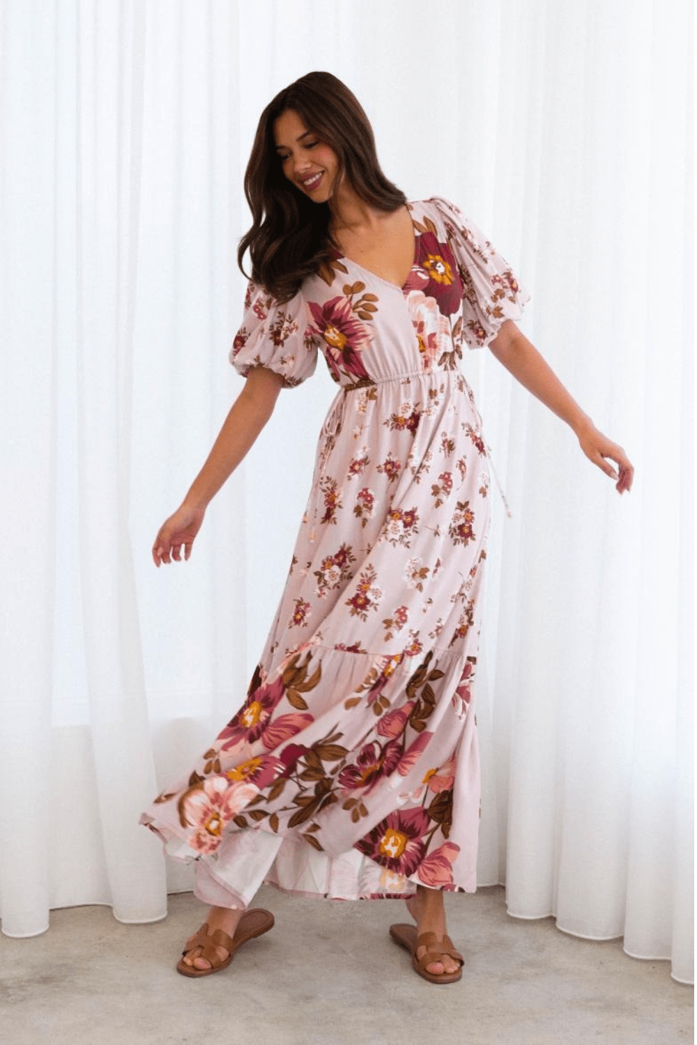 First Blush Maxi Dress - Flower