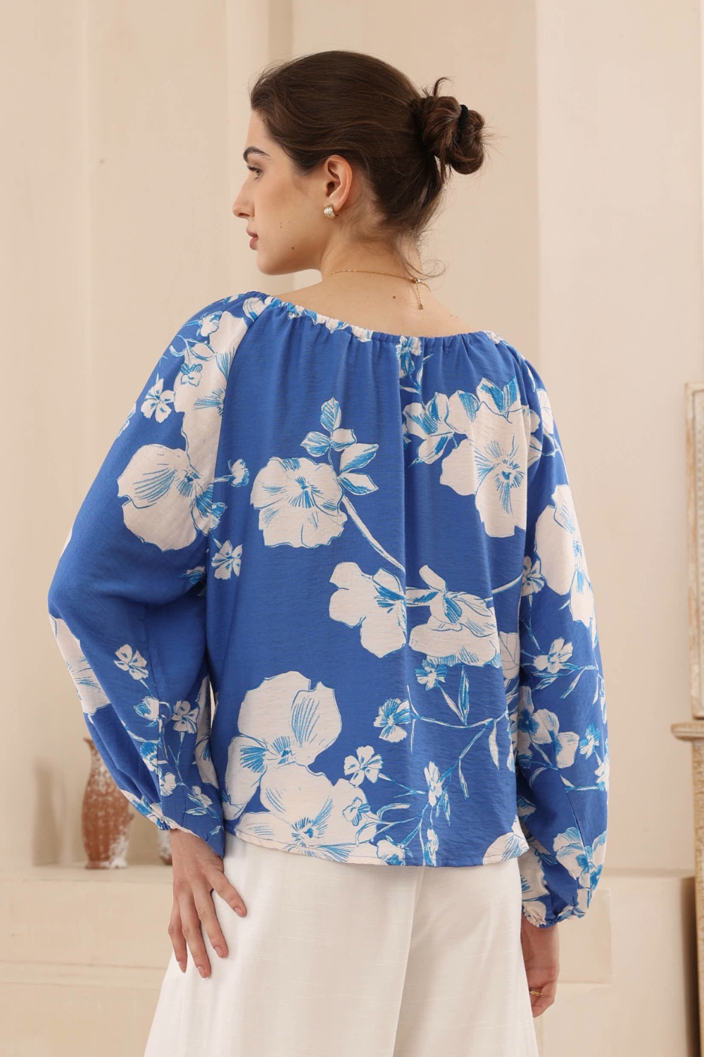 Heaven Blue Floral Blouse