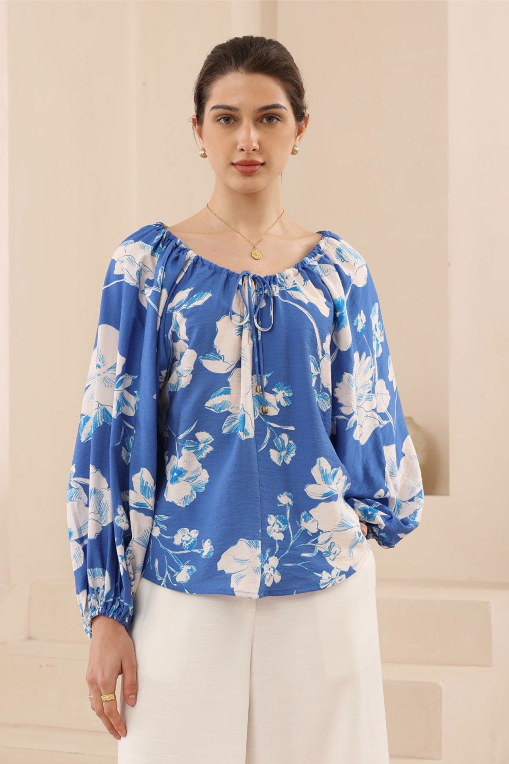 Heaven Blue Floral Blouse