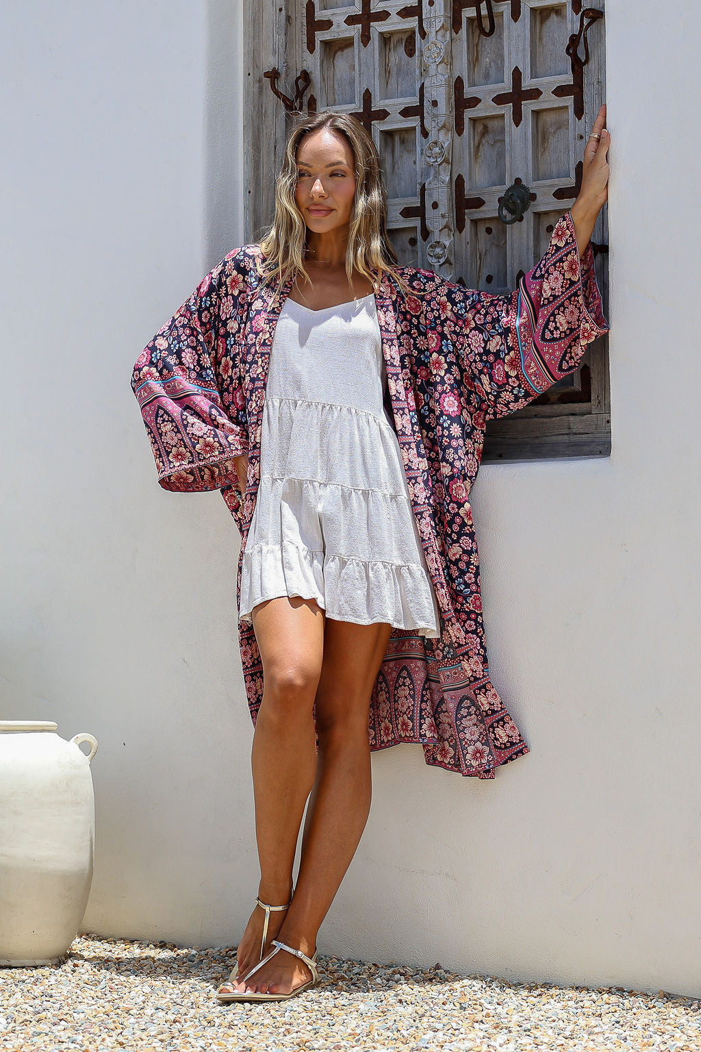 Enchanted Bloom Kimono - Midnight Bloom