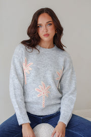 Palm Springs Knit - Light Grey