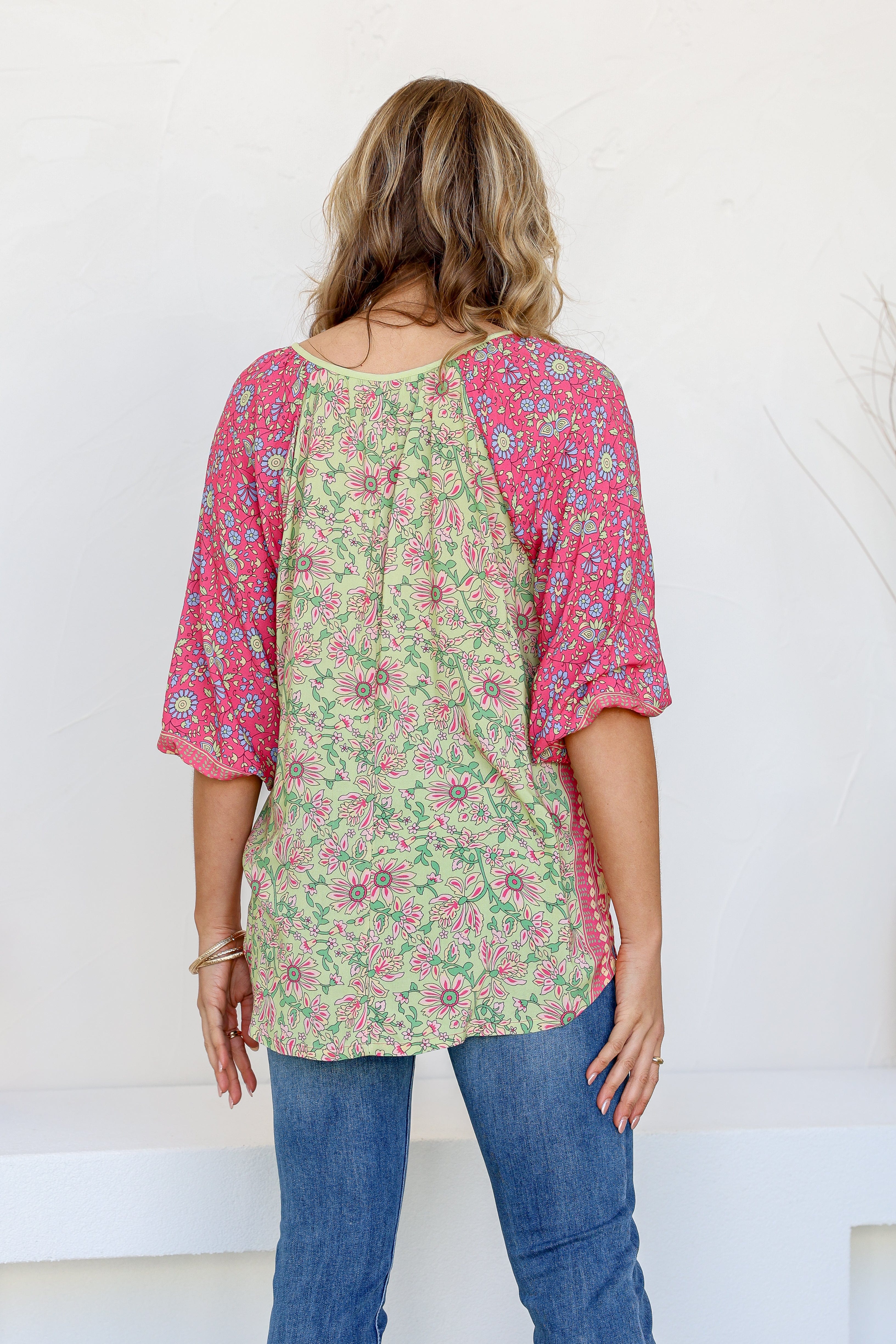 Parisian Pant & Top Set - Soft Green/Pink