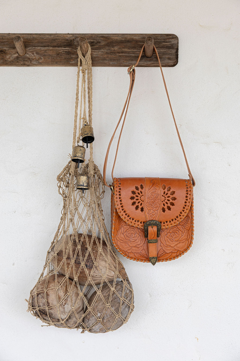 Isadora Leather Crossbody Bag - Tan