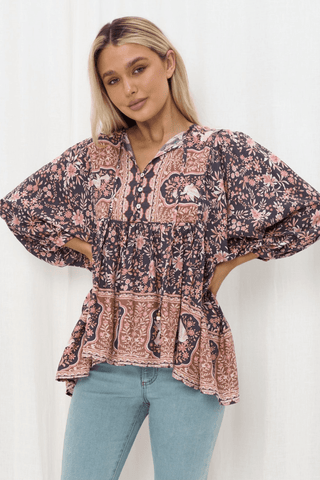 Baby Doll Blouse - Vineyards