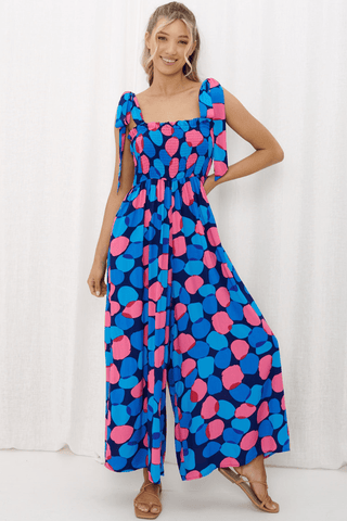 Matilda Maxi Dress - Blue/Pink