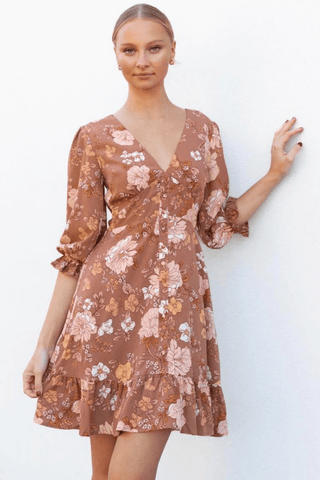Jasmine Midi Dress - Pompeii Citrus