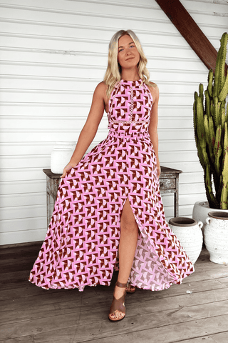 Lola Mini Dress - Pink Floral