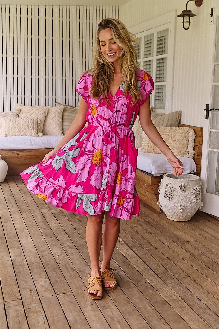Lizzie Mini Dress - Rosebud
