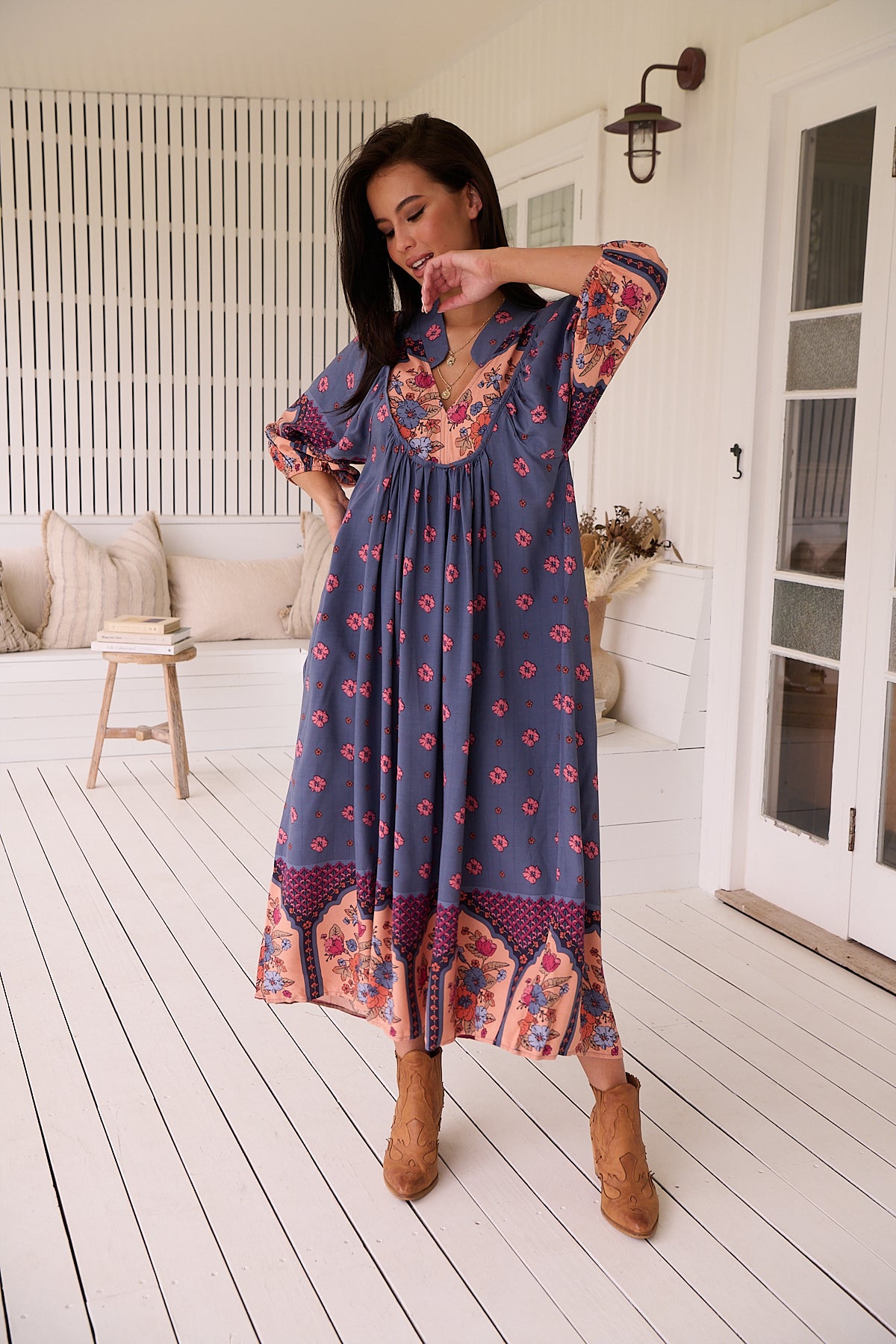 Boheme Midi Dress - Laney