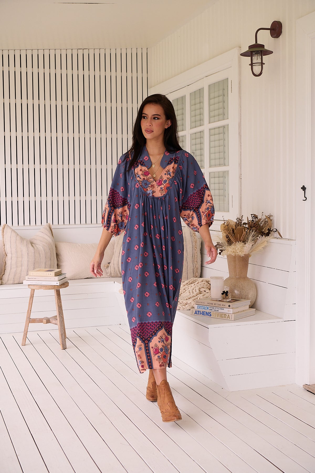 Boheme Midi Dress - Laney