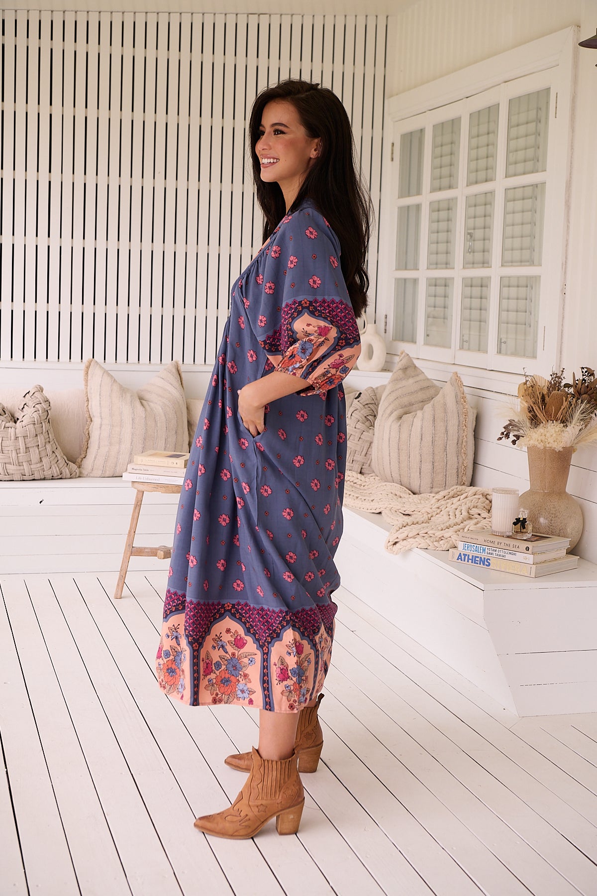 Boheme Midi Dress - Laney