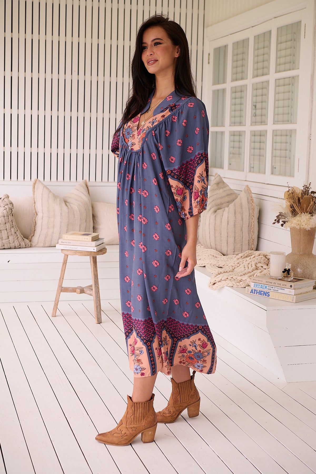 Boheme Midi Dress - Laney