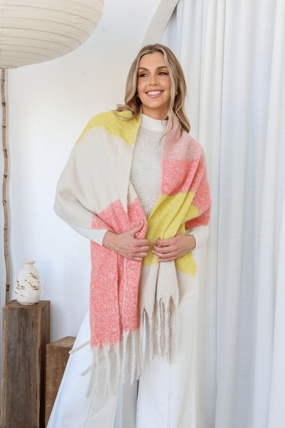 Liberty Snuggly Scarf - Lemon Sorbet