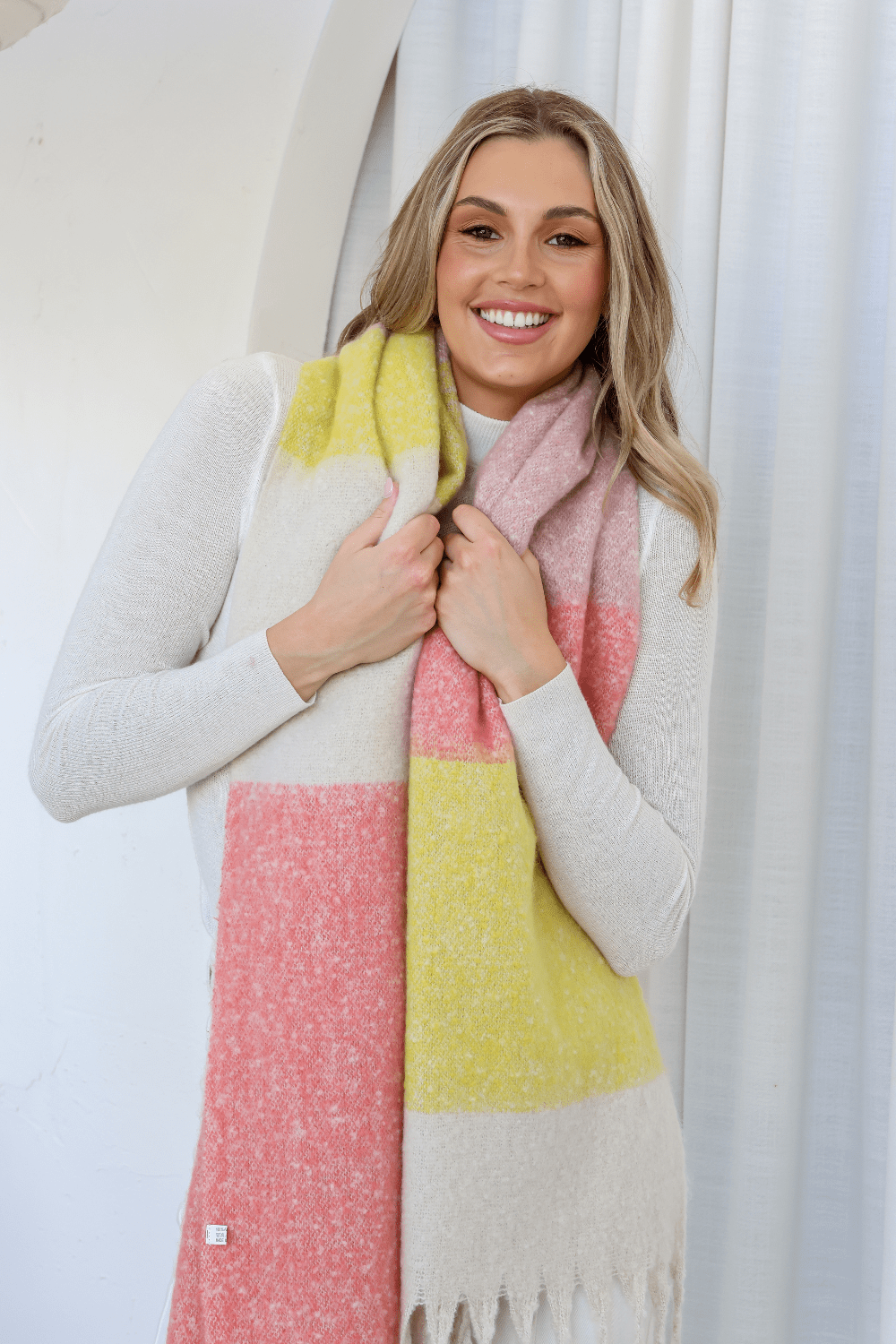 Liberty Snuggly Scarf - Lemon Sorbet