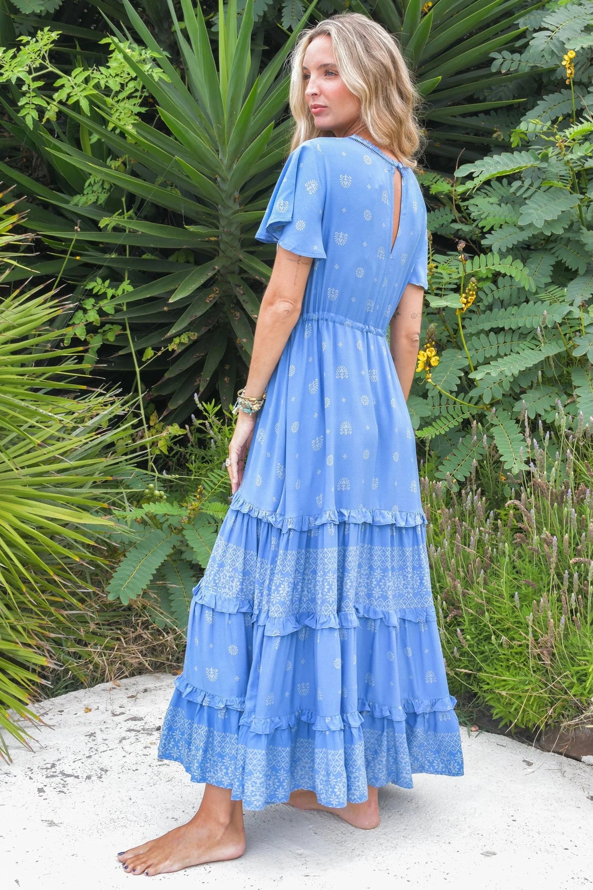 Lolana Maxi Dress - Azure Sky