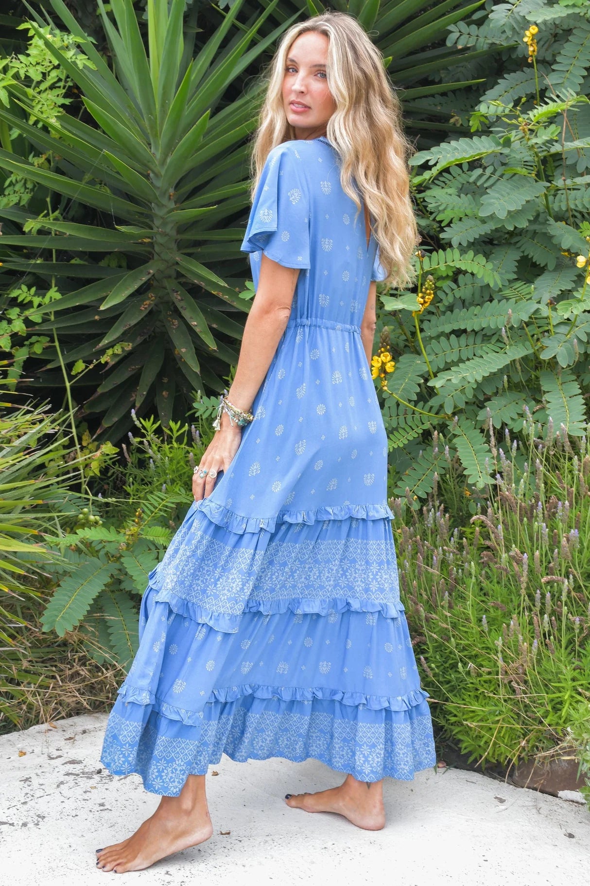 Lolana Maxi Dress - Azure Sky